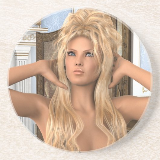 ヴィンテージ朝 コースター (正面)