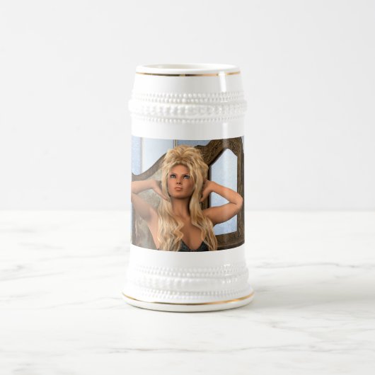 ヴィンテージ朝 ビールジョッキ (中央)