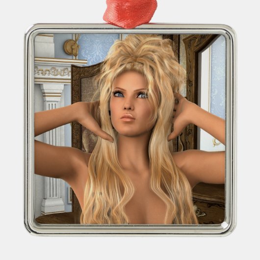 ヴィンテージ朝 メタルオーナメント (正面)