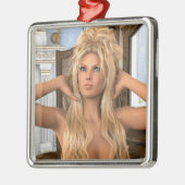 ヴィンテージ朝 メタルオーナメント (左)