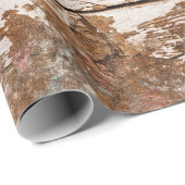 ヴィンテージ木工効果フェードフローラ ラッピングペーパー (ロールコーナー)