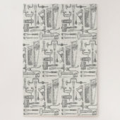 ヴィンテージ木工工用手工具 ジグソーパズル (縦)