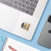 ヴィンテージ木工道具の彫刻Tシャツデザイン シール (ノートパソコンとiPhone)