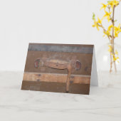 ヴィンテージ木幹 カード (黄色い花)