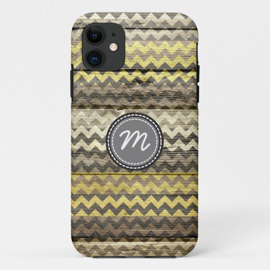 ヴィンテージ木材のシェブロン模様#9 Case-Mate iPhoneケース (裏面)