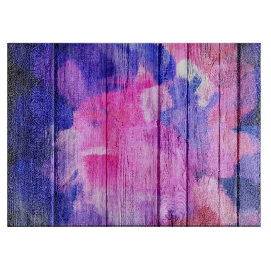 ヴィンテージ木材抽象芸術#9 カッティングボード (正面)