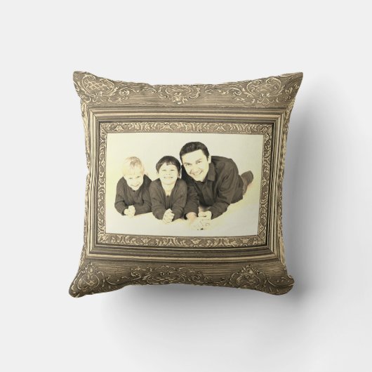 ヴィンテージ木枠セピア表示2枚の写真を追加, YPI クッション (裏面)