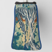 ヴィンテージ木版日本の滝切り振り ゴルフヘッドカバー (回転90)