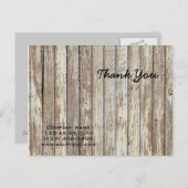 ヴィンテージ木目建築 ポストカード (正面/裏面)