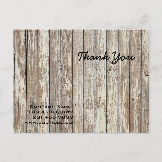 ヴィンテージ木目建築 ポストカード (正面)