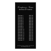 ヴィンテージ木目手商建築 ラックカード (裏面)