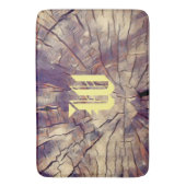 ヴィンテージ木製の木の幹の背景カスタマイズ可能 バスマット (正面縦)