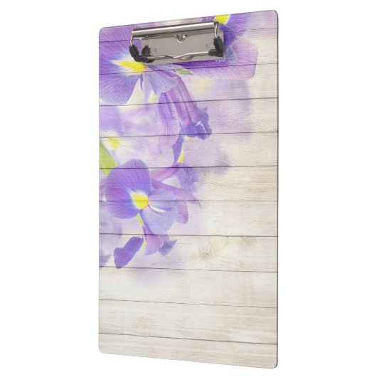 ヴィンテージ木製の背モダンエレガント景 クリップボード (左)