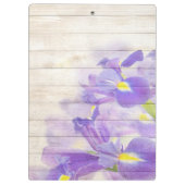 ヴィンテージ木製の背モダンエレガント景 クリップボード (裏面)