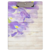 ヴィンテージ木製の背モダンエレガント景 クリップボード (正面)