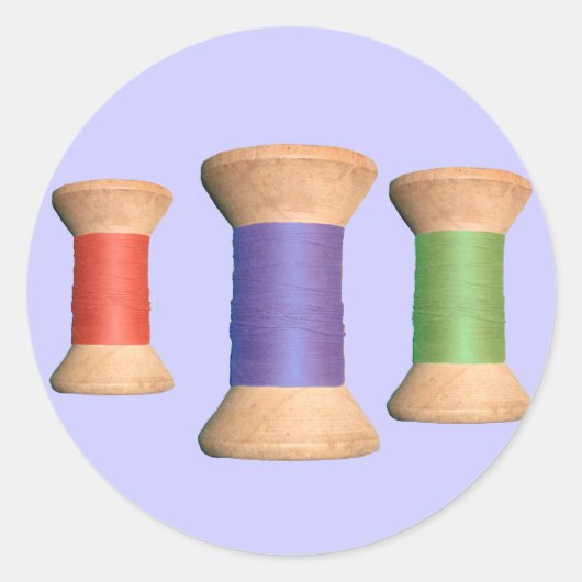 ヴィンテージ木製スプールシリーズ ラウンドシール (正面)