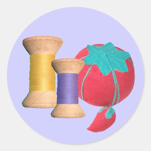 ヴィンテージ木製スプールシリーズ ラウンドシール (正面)