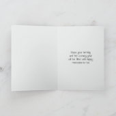 ヴィンテージ木製ボート誕生日 カード (内部)