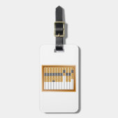 ヴィンテージ木製算盤クラシック計数具 ラゲッジタグ (正面縦)