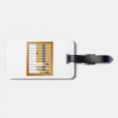 ヴィンテージ木製算盤クラシック計数具 ラゲッジタグ (裏面横)