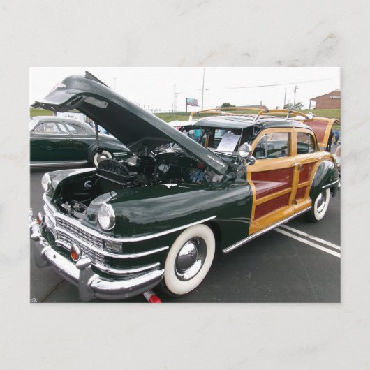 ヴィンテージ木質 ポストカード (正面)