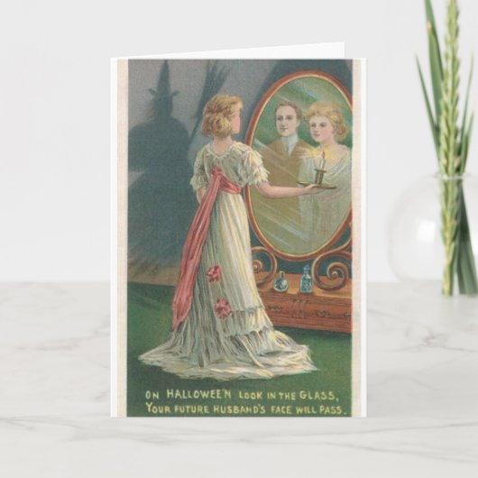 ヴィンテージ未来の夫ハロウィーンのグリーティングカード カード (正面)