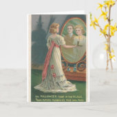 ヴィンテージ未来の夫ハロウィーンのグリーティングカード カード (黄色い花)