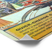 ヴィンテージ未来型SFカー ポスター (角)