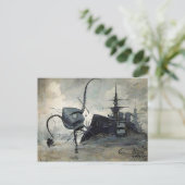 ヴィンテージ未発表世界大戦イラストレーション ポストカード (スタンド正面)