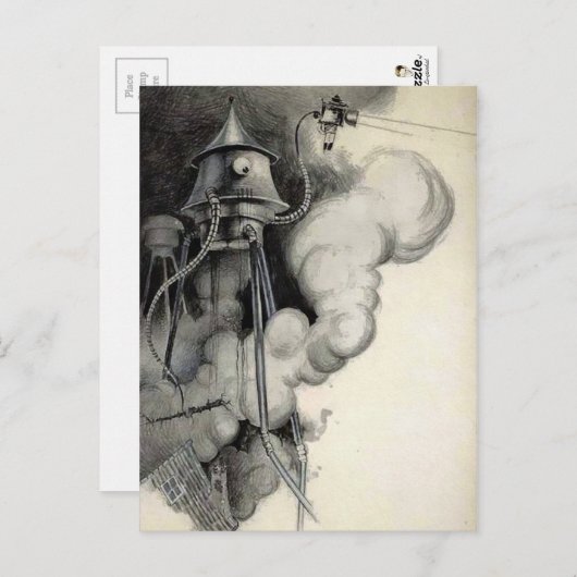 ヴィンテージ未発表世界大戦イラストレーション ポストカード (正面/裏面)