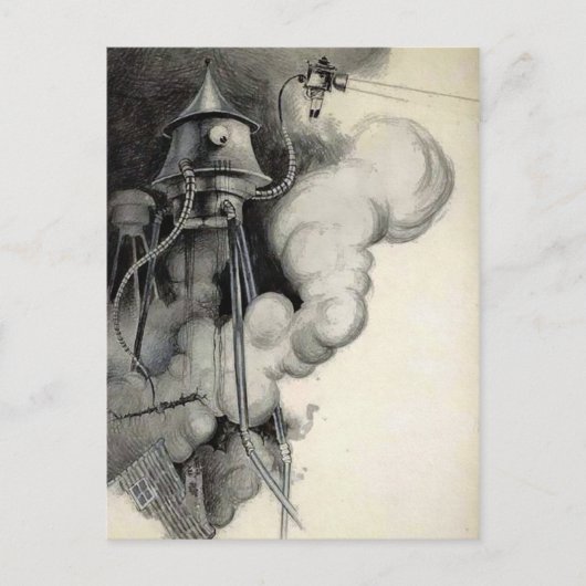 ヴィンテージ未発表世界大戦イラストレーション ポストカード (正面)