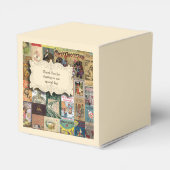 ヴィンテージ本が本の赤ちゃんシャワーを持ってくる フェイバーボックス (裏面サイド)