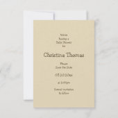 ヴィンテージ本が本の赤ちゃんシャワーを持ってくる 招待状 (裏面)