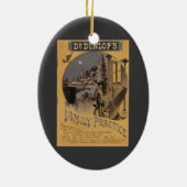 ヴィンテージ本の表紙 ドクター・ダンロップの家庭医学 セラミックオーナメント (裏面)