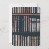 ヴィンテージ本棚サンキューカード 招待状 (裏面)