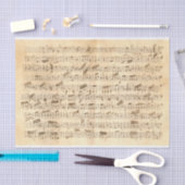 ヴィンテージ本物（AIではない）楽譜第1番 薄葉紙 (クラフト)