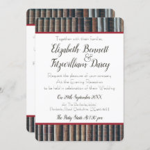 ヴィンテージ本箱夕べ招待状