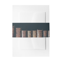 ヴィンテージ本箱招待状用帯 招待状ベリーバンド