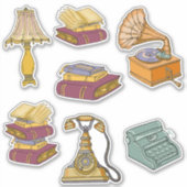 ヴィンテージ本 ジャーナリング シール (正面)