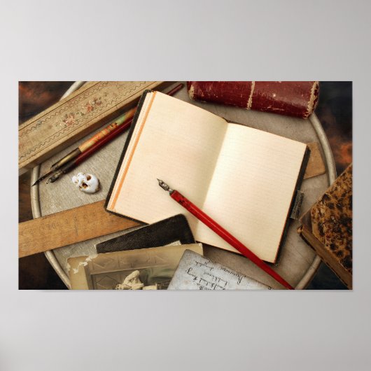 ヴィンテージ机 ポスター (正面)