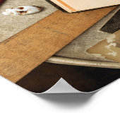 ヴィンテージ机 ポスター (角)