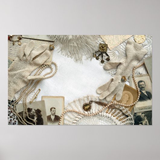 ヴィンテージ机 ポスター (正面)