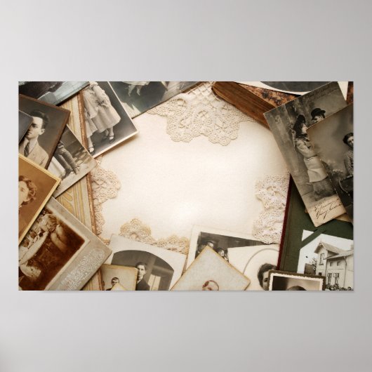 ヴィンテージ机 ポスター (正面)