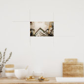 ヴィンテージ机 ポスター (キッチン)