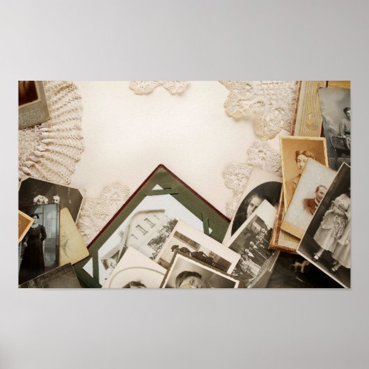 ヴィンテージ机 ポスター (正面)