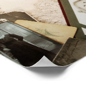 ヴィンテージ机 ポスター (角)