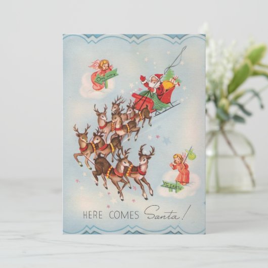 ヴィンテージ来ここサンタクロース シーズンカード (スタンド正面)