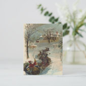 ヴィンテージ来ここサンタクロース シーズンポストカード (スタンド正面)