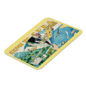 ヴィンテージ来へキューバ旅行ポスター磁石 マグネット (左側)