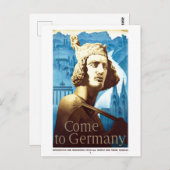 ヴィンテージ来対ドイツ旅行ポスター ポストカード (正面/裏面)